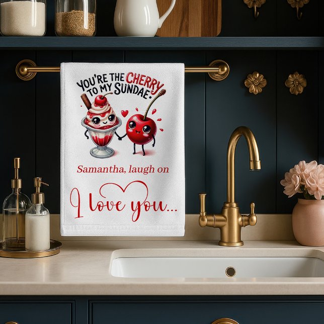 Personalized Gift for Wife Funny Food Towel Kökshandduk (Personalized Gift for Wife Funny Food Towel)