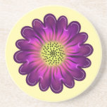 Personalized gift Round Pillow Underlägg<br><div class="desc">Purple flower. Customized gift.personalize.</div>