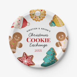 Personalized Gingerbread Christmas Cookie Exchange