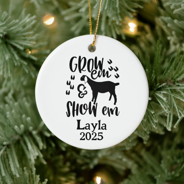 Personalized Goat 4H Farm Ornament (Träd)