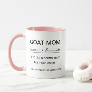 Personalized Goat Mom Definition Coffee Mugg