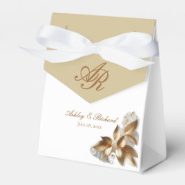 Personalized Gold Botanical Wedding Presentaskar