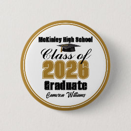 Personalized Gold Class of 2026 Graduation Party Knapp