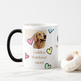 Personalized Golden Retriever Mom Mug - Custom Dog Magisk Mugg