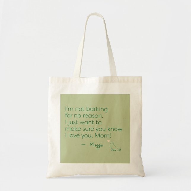 Personalized Golden Retriever Mom Tote Bag Gift Tygkasse (Framsidan)