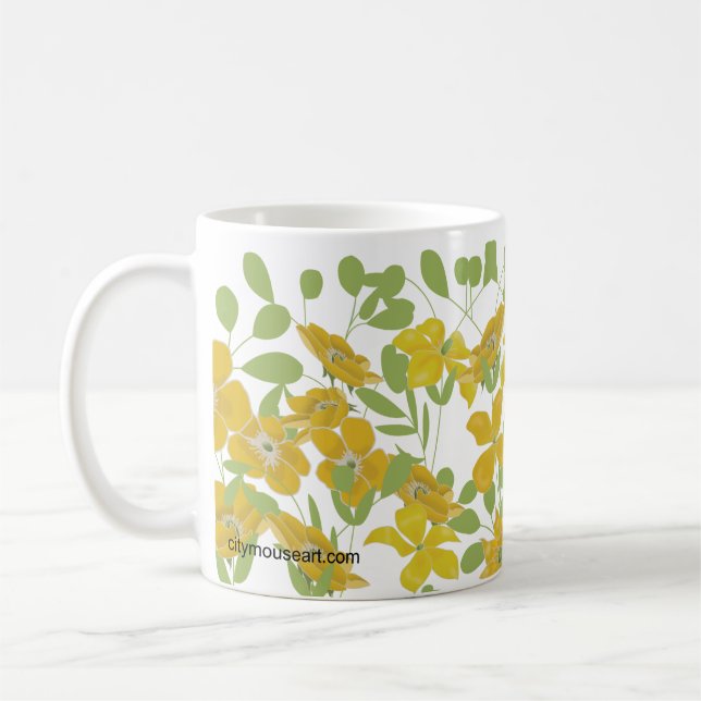 Personalized Golden Whimsey Kaffemugg (Vänster)