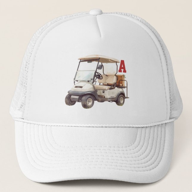 Personalized Golf Car Club Name Trucker Hat 2026 Keps (Framsida)