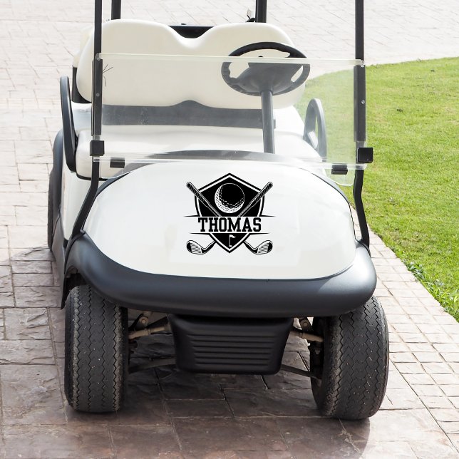 Personalized Golf Cart Klistermärken (Skapare uppladdad)