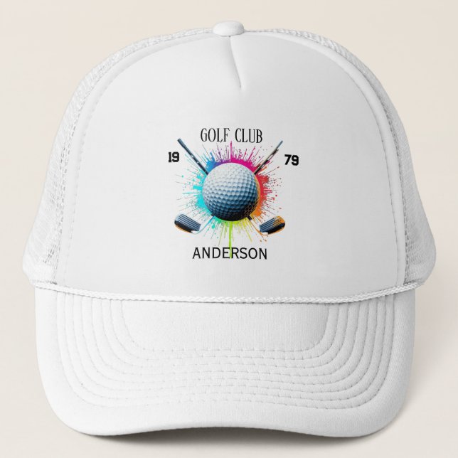 Personalized Golf Club Name Classic  Hat 2026 Keps (Framsida)