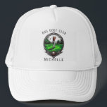 Personalized Golf Club Name Classic Trucker Hat Keps<br><div class="desc">the perfect blend of comfort, function, and laid-back attitude. Featuring a breathable mesh back, adjustable snap closure, and bold front design, this hat is made for everyday wear. Whether you're hitting the road, running errands, or hanging out outdoors, it adds the right touch of casual flair to any outfit. Great...</div>