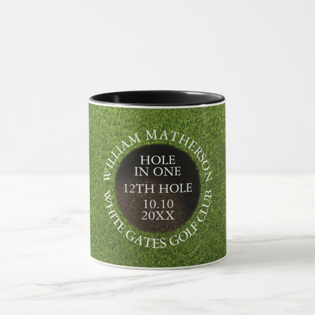 Personalized Golf Hole in One Award Mugg (Center)