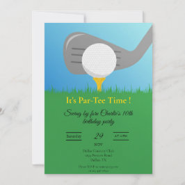 Personalized Golf Party Invitation Printable Inbjudningar