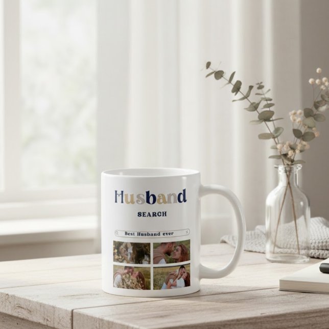 Personalized Google Search Best Husband Ever photo Kaffemugg (Skapare uppladdad)