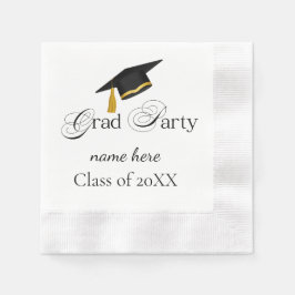 Personalized Grad Party, Name and Year Pappersservett