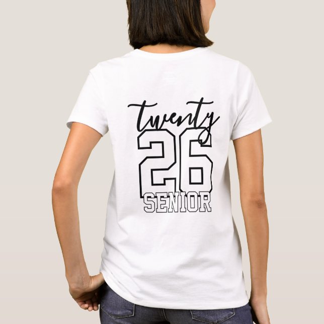 Personalized Graduation Class Of Year T Shirt (Baksida)