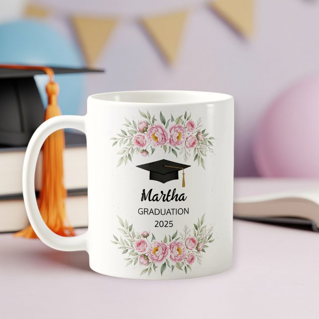 Personalized graduation gift for her, graduate mug kaffemugg (Skapare uppladdad)