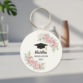 Personalized graduation gift for her, keychain nyckelring