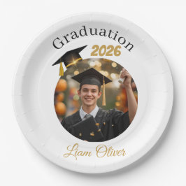 Personalized Graduation Paper Plates Class of 2026