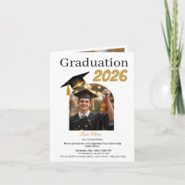 Personalized Graduation Party Photo Invitation Helgkort