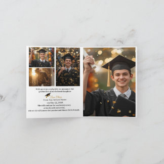 Personalized Graduation Party Photo Invitation  Helgkort