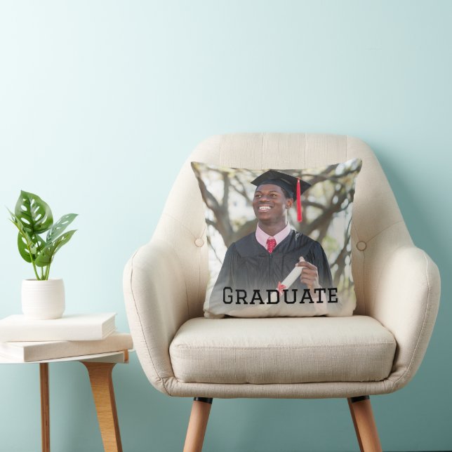 Personalized Graduation Photo Keepsake Memory Gift Kudde (Stol)