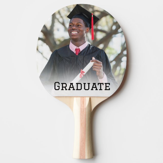 Personalized Graduation Photo Keepsake Memory Gift Pingisracket (Framsidan)
