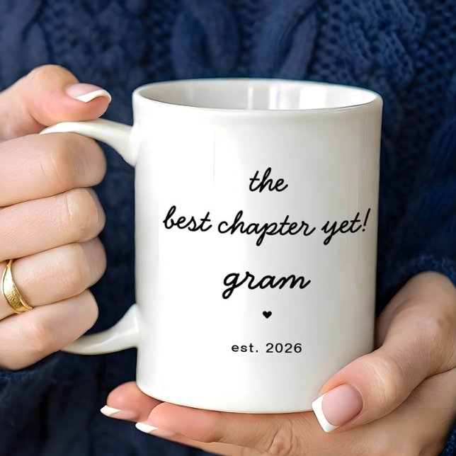 Personalized Gram Mug Best Chapter Yet Kaffemugg (Skapare uppladdad)