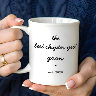 Personalized Gran Mug Best Chapter Yet Kaffemugg