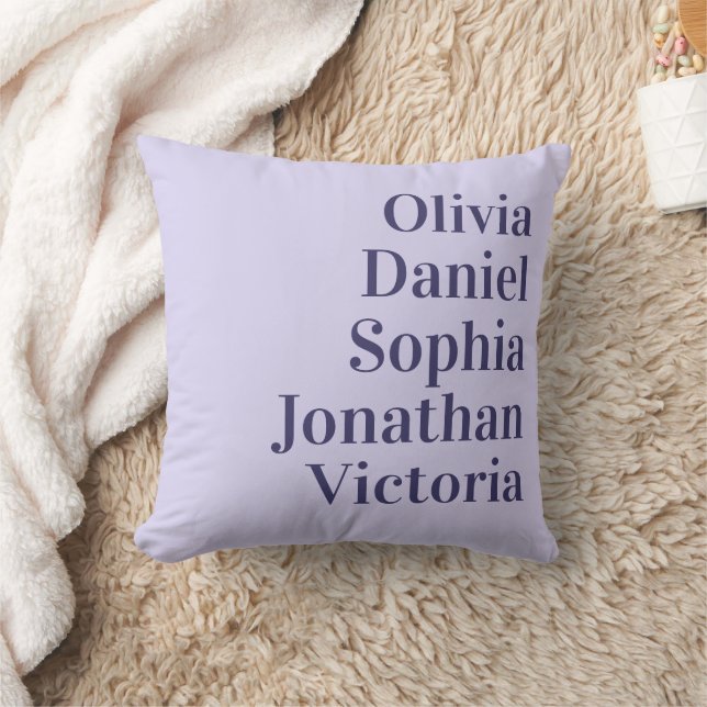 Personalized Grandchildren Names | Lavender  Kudde (Filt)