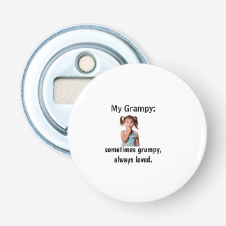 Personalized Granddaughter Grandpa Photo  Flasköppnare