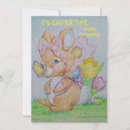 Personalized Granddaughter's Easter Greeting Card Julkort