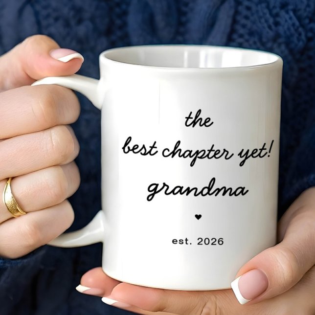 Personalized Grandma Mug Best Chapter Yet Kaffemugg (Skapare uppladdad)