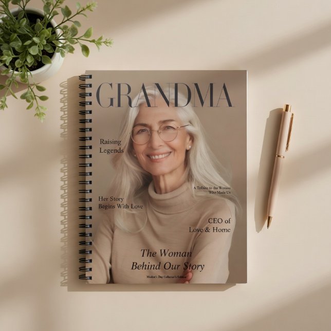 Personalized Grandma Notebook | Custom Photo Anteckningsbok (Skapare uppladdad)