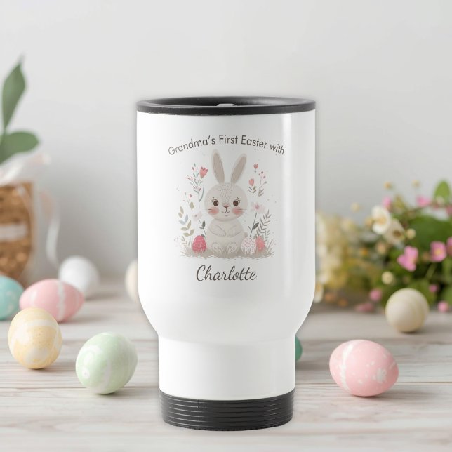 Personalized Grandma’s First Easter Travel Mug Resemugg (Skapare uppladdad)