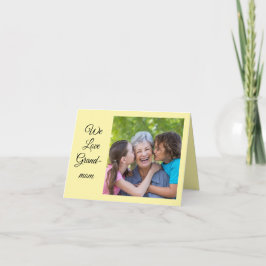 Personalized Grandmom Photo Mother's day Gift Tack Kort