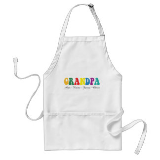 Personalized Grandpa Gift with Grandkids’ Names Förkläde