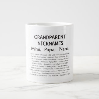 Personalized Grandparent Nicknames Print | Mimi, P Jumbo Mugg