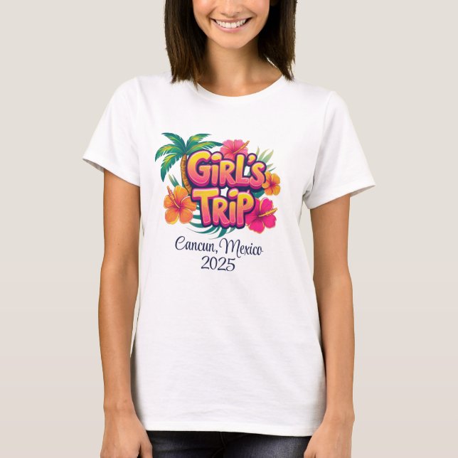 Personalized Graphic Adult T-shirt - Girl's Trip (Framsida)