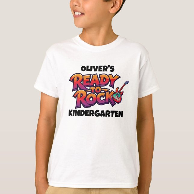 Personalized Graphic Kid T-shirt - Back To School (Framsida)