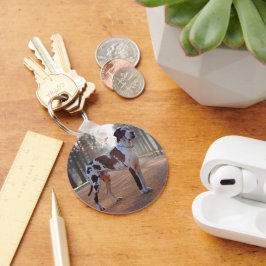 Personalized Great Dane – Minimalist  Nyckelring