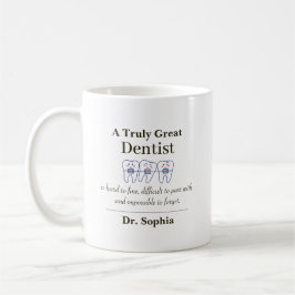 Personalized Great Dentist Appreciation Gift Coffe Kaffemugg