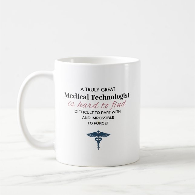 Personalized Great Medical Technologist Quote Kaffemugg (Vänster)