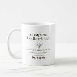Personalized Great Pediatrician Appreciation Gift Kaffemugg