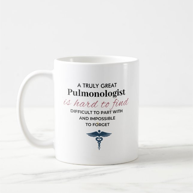 Personalized Great Pulmonologist Quote Kaffemugg (Vänster)
