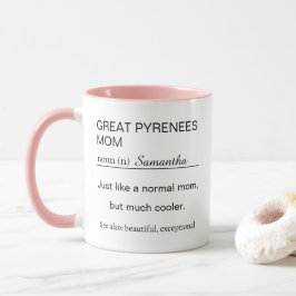 Personalized Great Pyrenees Mom Definition Mugg