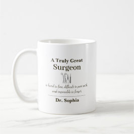 Personalized Great Surgeon Appreciation Gift Kaffemugg