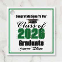Personalized Green Class of 2026 Graduation Party