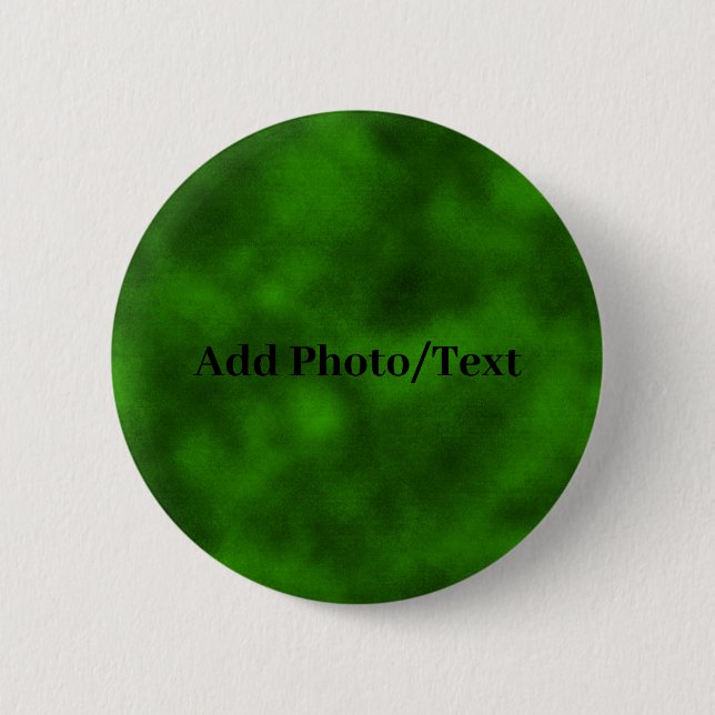 Personalized Green Velvet Add Your Photo or Text Knapp (Framsida)