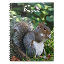 Personalized Grey Squirrel Anteckningsbok