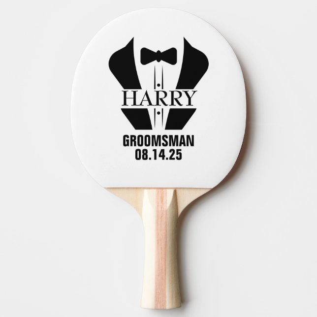 Personalized Groomsmen Gifts Pingisracket (Framsidan)
